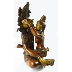 Couple Tantrique - Shakti (25cm) Mordoré