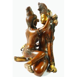 Couple Tantrique - Shakti (25cm) Mordoré