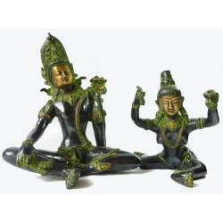 Couple Tantrique - Shakti (25cm) Bronze Noir