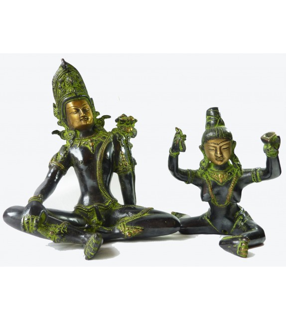 Couple Tantrique - Shakti (25cm) Bronze Noir