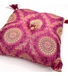 Coussin carré en soie 20 cm Violet