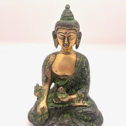 Statue Bouddha Médecine Bronze Antique (15 cm)