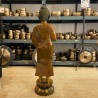 Statue Bouddha 130cm mordoré en l'état (exclusivement en retrait magasin)
