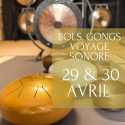 Formation Bols, gongs et Voyage Sonore - 29 et 30 Avril 2024 - 2 jours