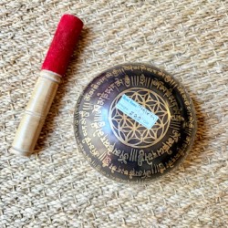 Bol Gravé Fleur de vie Note Fa 530g