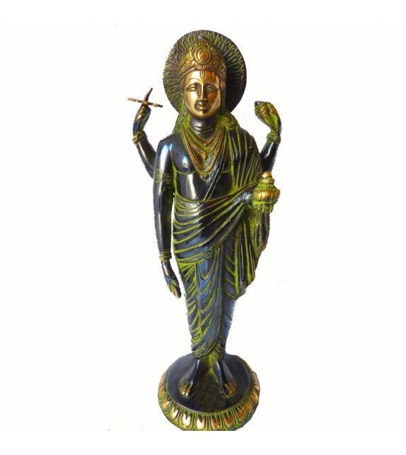 Statue Dhanvatari (32cm) Bronze