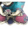 Statue Bouddha Bronze et Pierres 35cm Statue Bouddha Bronze et Pierres 35cm