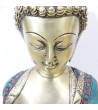 Statue Bouddha Bronze et Pierres 35cm Statue Bouddha Bronze et Pierres 35cm