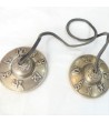 Cymbales Tibétaines Extra Qualité 7cm "Mantras" Cymbales Tibétaines Extra Qualité 7cm "Mantras"