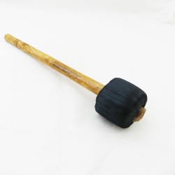 Mailloche de frappe coton noire bol tibétain taille L