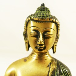 Statue Bouddha Médecine Bronze Antique (17cm)