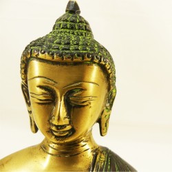 Statue Bouddha Shakyamuni Bronze Antique (17cm)