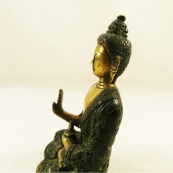 Statue Bouddha Abhaya Mudra Bronze Antique (15 cm)